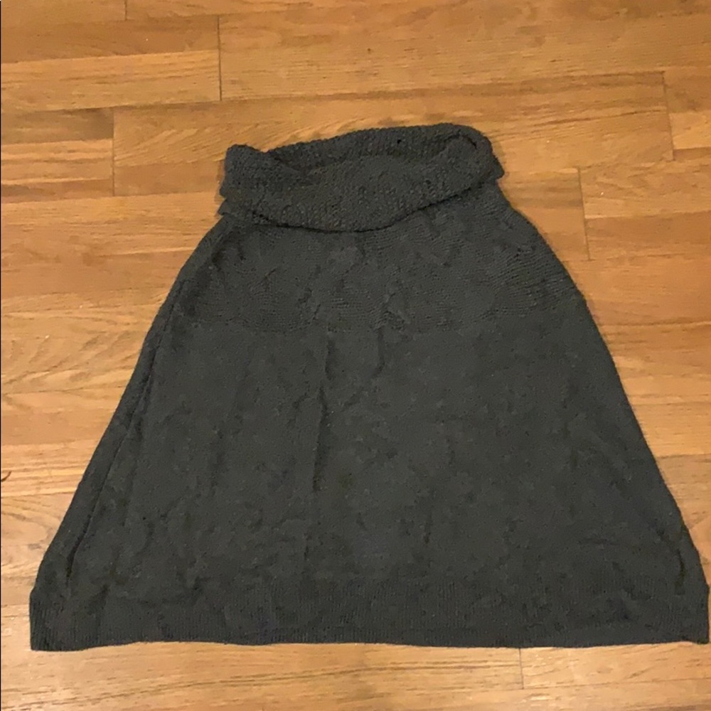 Gray, soft poncho
